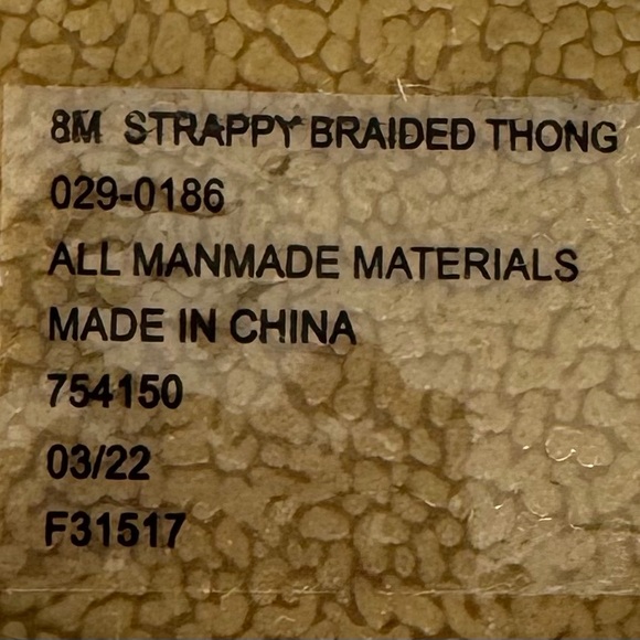 a.n.a. Strappy Braided Thong Sandals (8M) - Picture 11 of 12